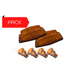Pack 2 Double-Ampoules + 4 BA15S Orange