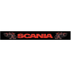 Bavette noire 240 X 35 cm Scania Rouge