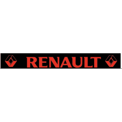Bavette noire 240 X 35 cm Renault Rouge