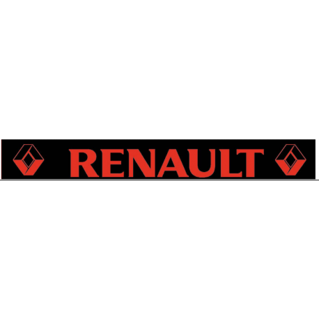 Bavette noire 240 X 35 cm Renault Rouge