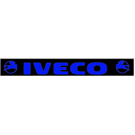 Bavette noire 240 X 35 cm Iveco Bleu