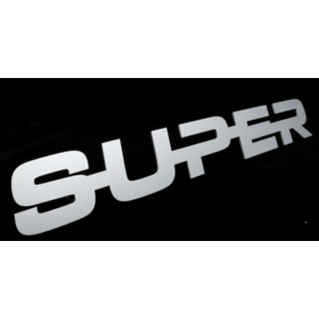 SUPER 2.0 EMBLEME - ACIER INOXYDABLE *SABLAGE JET*