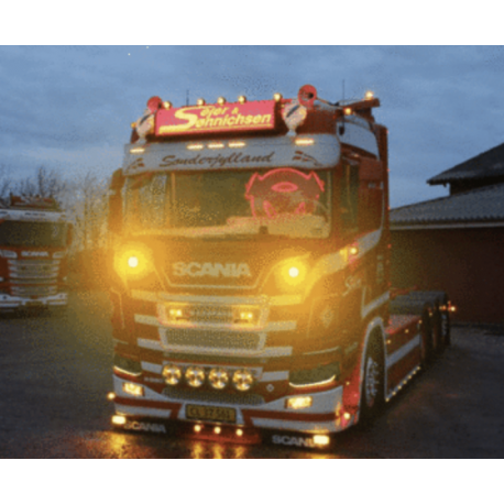 DUAL COLOR + FLASH - PROJECTEUR DE GRILLE DE FEU DE POSITION À LED - SCANIA 2016+