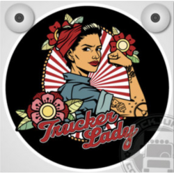 TRUCKER LADY - TATTOO/ROSES - ENSEIGNE LUMINEUSES