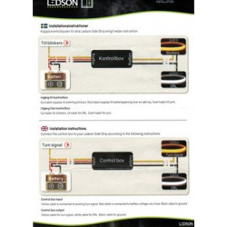 SOFTRIP DUAL COLOR | WEISS/ORANGE - LEDSON - 60CM - 24V - IP67