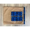 RIDEAUX ALCANTARA MARRON REBORD DANOIS BLEU