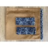 RIDEAUX ALCANTARA MARRON REBORDS DANOIS GRIS