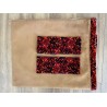 RIDEAUX ALCANTARA MARRON REBORDS DANOIS ROUGE