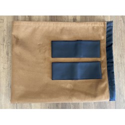 RIDEAUX ALCANTARA MARRON REBORD DELUXE NOIR