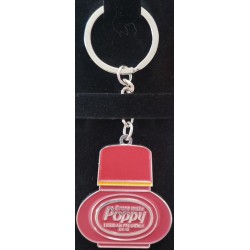 PORTE-CLÉ POPPY ROUGE - ROUGE