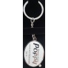 PORTE-CLÉ POPPY LOGO BLANC