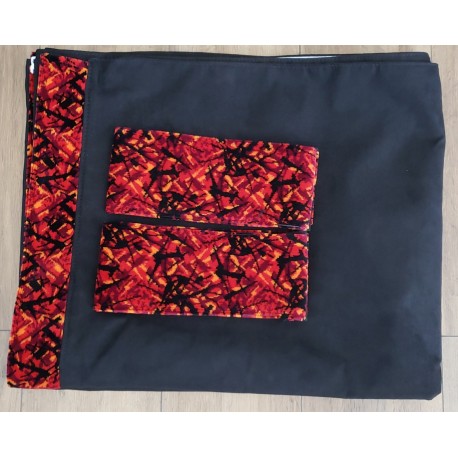 RIDEAUX ALCANTARA NOIR REBORD DANOIS ROUGE