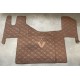 Tapis Capot Moteur Renault T Plancher Plat gamme Deluxe Marron gaufré
