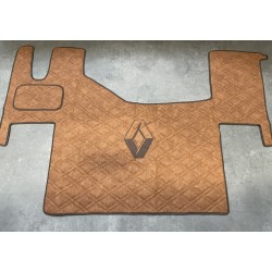 Tapis Capot Moteur Renault T Plancher Plat gamme Deluxe Cognac gaufré