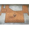 Tapis Capot Moteur Renault T Plancher Plat gamme Deluxe Cognac gaufré