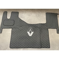 Tapis et Couvre Moteur Renault T Plancher Plat Gamme Deluxe Noir Cube Argent