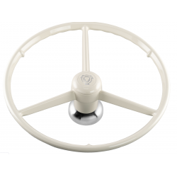 VOLANT 3 BRANCHES GRIFFON BLANC 53CM - SCANIA R-Série / NG