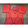 Tapis et Couvre Moteur Daf XG/XG+ Pneumatique Lisse Rouge Contours Noirs