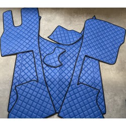 Tapis et Couvre Moteur Daf XG/XG+ Pneumatique Gaufré Bleu Contours Noirs