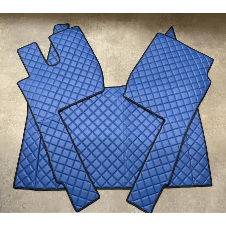 Tapis et Couvre Moteur Ford F-MAX Gaufré Bleu Contours Noirs