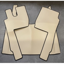 Tapis et Couvre Moteur Ford F-MAX Lisse Beige Contours Noirs