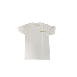 T-SHIRT FAKE TAXI BLANC/OR