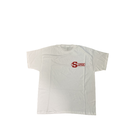 T-SHIRT SUPER CONTOUR BLANC/ROUGE