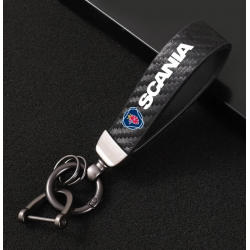 PORTE CLÉ SCANIA CUIR