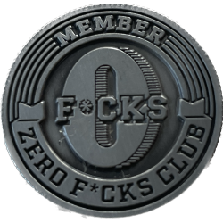 PINS MEMBER ZERO FUCKS CLUB - N°86