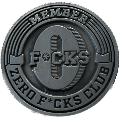 PINS MEMBER ZERO FUCKS CLUB