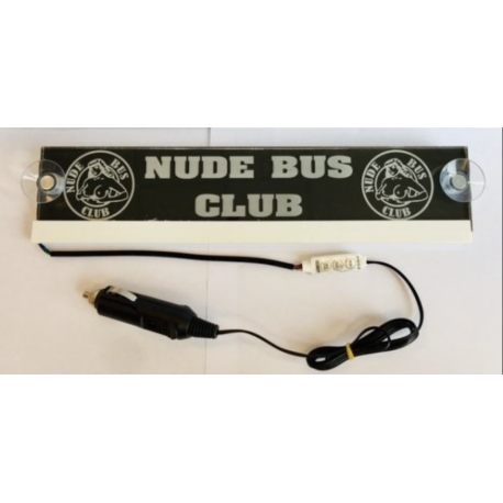 Plaque lumineuse NUDE BUS CLUB Plaque lumineuse NUDE BUS CLUB