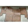 Tapis et Couvre Moteur Gaufré Marron pour Renault T plancher plat