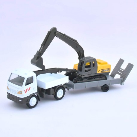 ENGINS TP PELLETEUSE + CAMION 1/43"