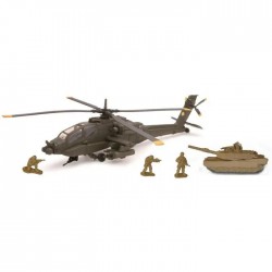 COFFRET MILITAIRE HELICOPTERE + TANK + SOLDATS