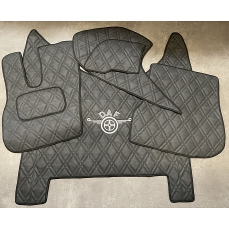 Tapis et Couvre Moteur Daf XF 2022 Pneumatique Gamme Deluxe Noir Gaufré