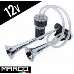 12V - MARCO - AVERTISSEUR NAPOLITANO 2 TONS - INCL. COMPRESSEUR