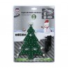 SAPIN LUMINEUX 23 X 25CM 70 LEDS VERT ET BLANC 12/24V