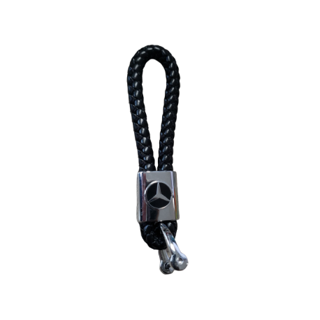 PORTE CLÉ MERCEDES CUIR NOIR PORTE CLÉ MERCEDES CUIR NOIR
