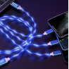 Câble de recharge rapide 3 en 1 Micro USB type-c