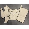 Tapis et Couvre Moteur DAF XF 2022 Gaufré Beige Contours Noirs