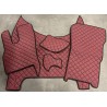 Tapis et Couvre Moteur DAF XF 2022 Gaufré Bordeaux Contours Noirs
