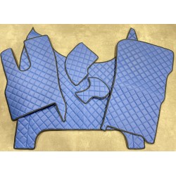 Tapis et Couvre Moteur DAF XF 2022 Gaufré Bleu Contours Noirs