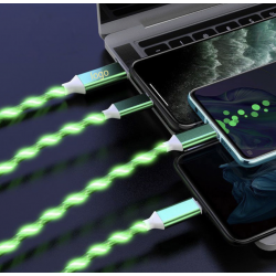 Câble de recharge rapide 3 en 1 Micro USB type-c