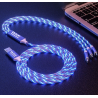 Câble de recharge rapide 3 en 1 Micro USB type-c