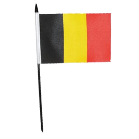 MINI DRAPEAU BELGIQUE - 15X10cm