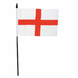 MINI DRAPEAU ANGLAIS CROIX DE ST GEORGES - 15X10cm