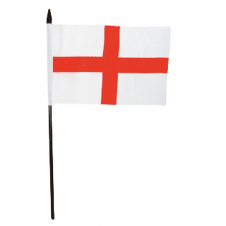 MINI DRAPEAU ANGLAIS CROIX DE ST GEORGES - 15X10cm MINI DRAPEAU ANGLAIS CROIX DE ST GEORGES - 15X10cm