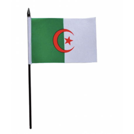 MINI DRAPEAU ALGÉRIE - 15X10cm MINI DRAPEAU ALGÉRIE - 15X10cm
