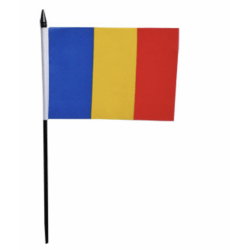 MINI DRAPEAU ROUMANIE - 15X10cm