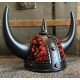 CASQUE VIKING NOIR DANOIS ROUGE